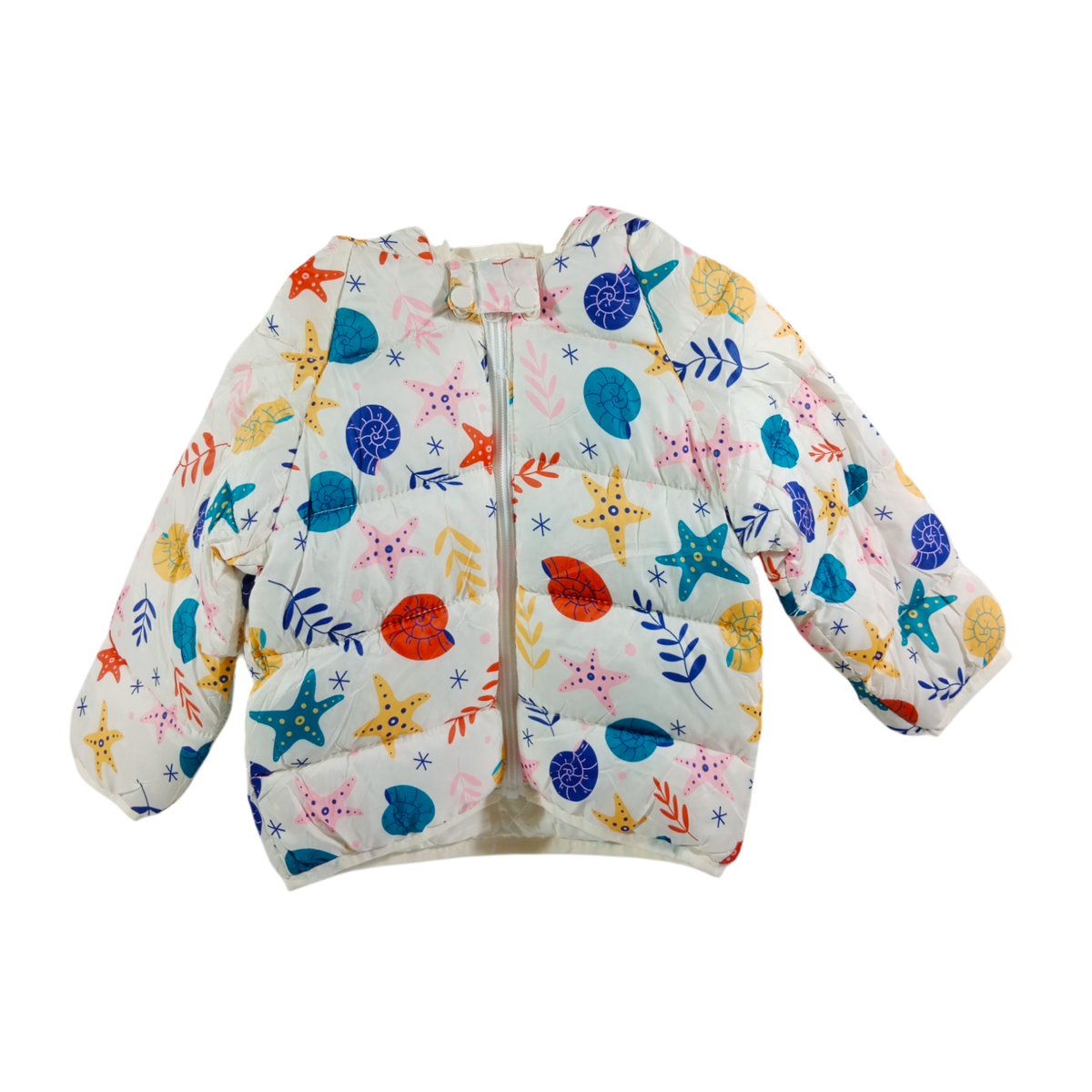 Girls Multi Printing Winter Jacket