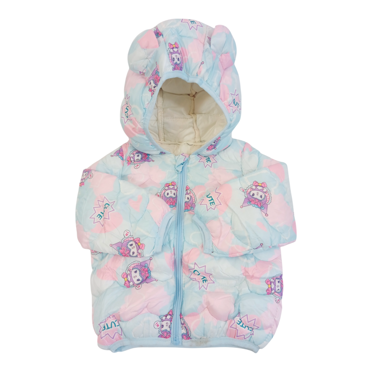 Baby Girl Hi Cute Printed Winter Jacket