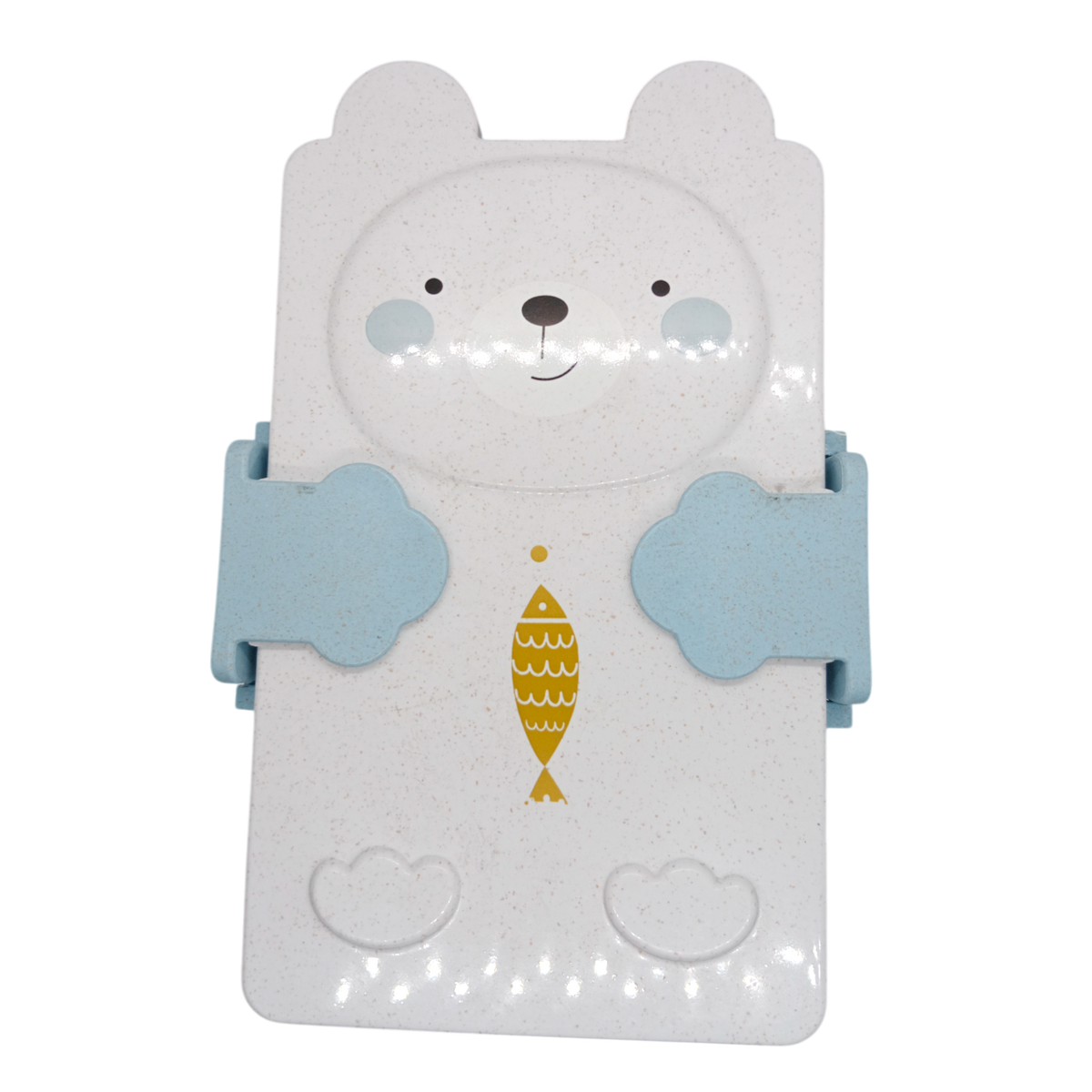 Cute rabbit shape sealed bento and cutlery set lunch box