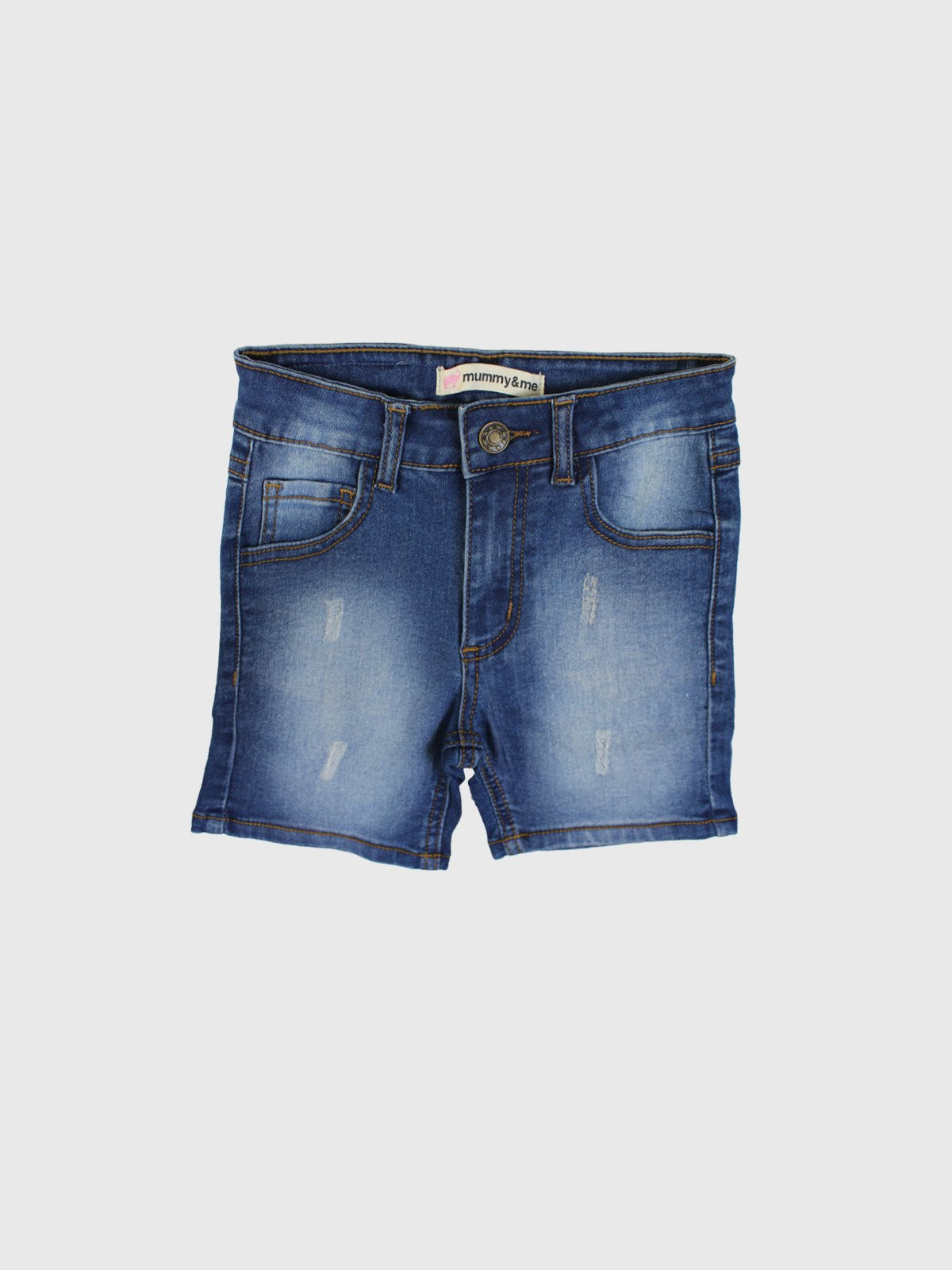 Ripped Dark Blue Shorts