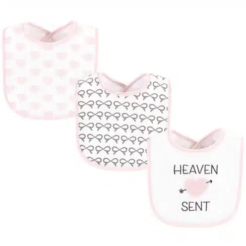 Hudson Baby Bib Haven Sent Heart Arrow Pack of 3