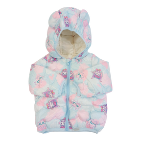 Baby Girl Hi Cute Printed Winter Jacket