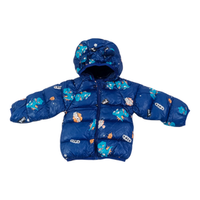 Sweet Dino Printed  Winter Jacket