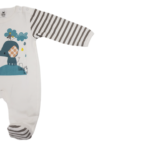 Baby Girls Printed Sleeper Spring