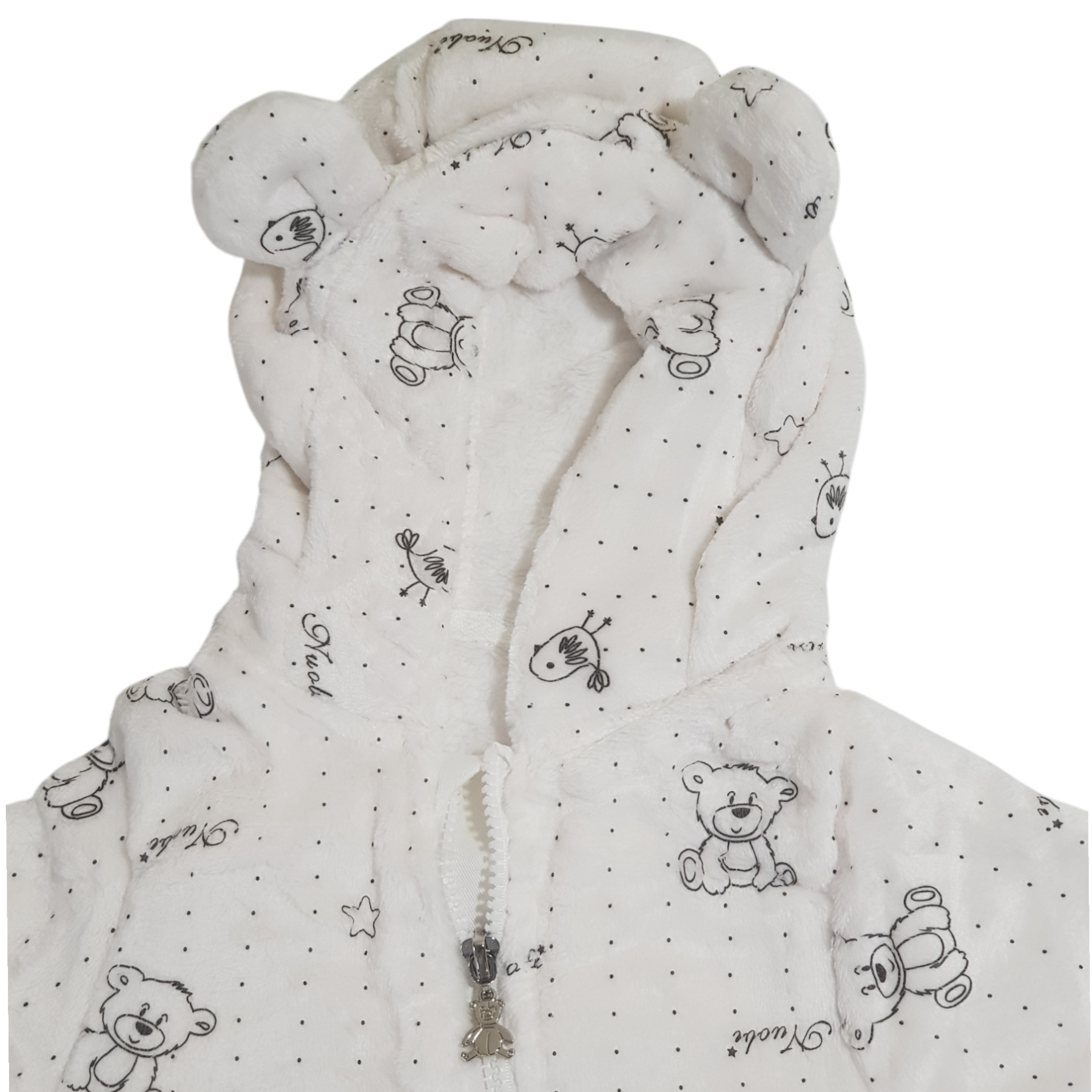 Soft And Fluffy Baby White Fleece Sleeper