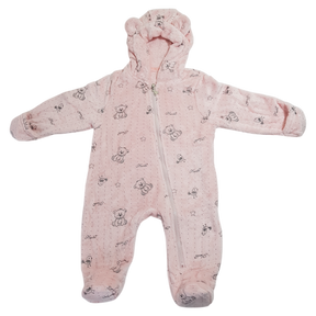 Soft And Fluffy Baby Pink Fleece Sleeper