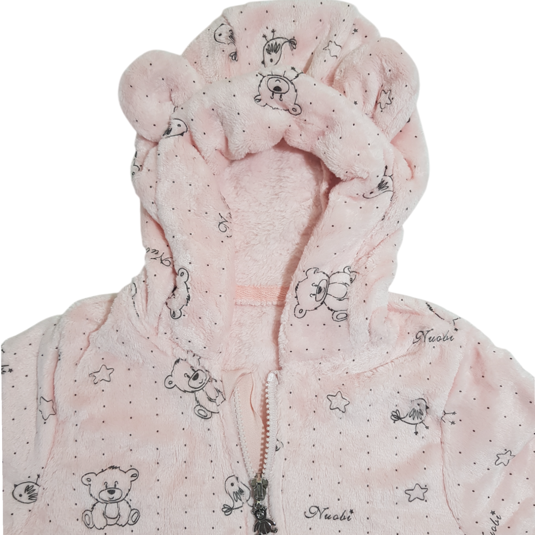 Soft And Fluffy Baby Pink Fleece Sleeper