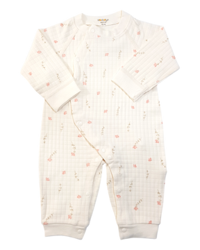 Soft Fabric With Flower Printing Baby Girls Full Sleeve Sleeper
