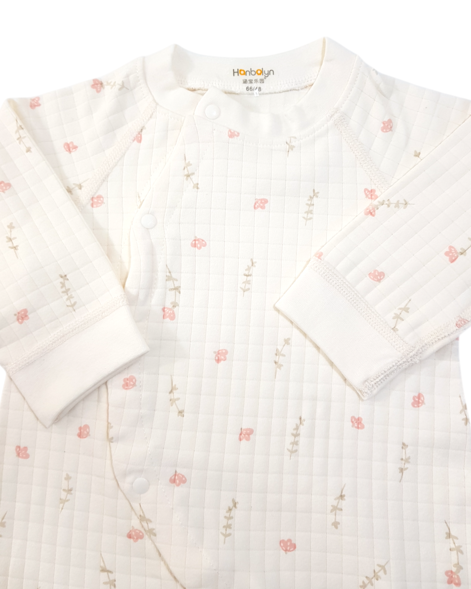 Soft Fabric With Flower Printing Baby Girls Full Sleeve Sleeper