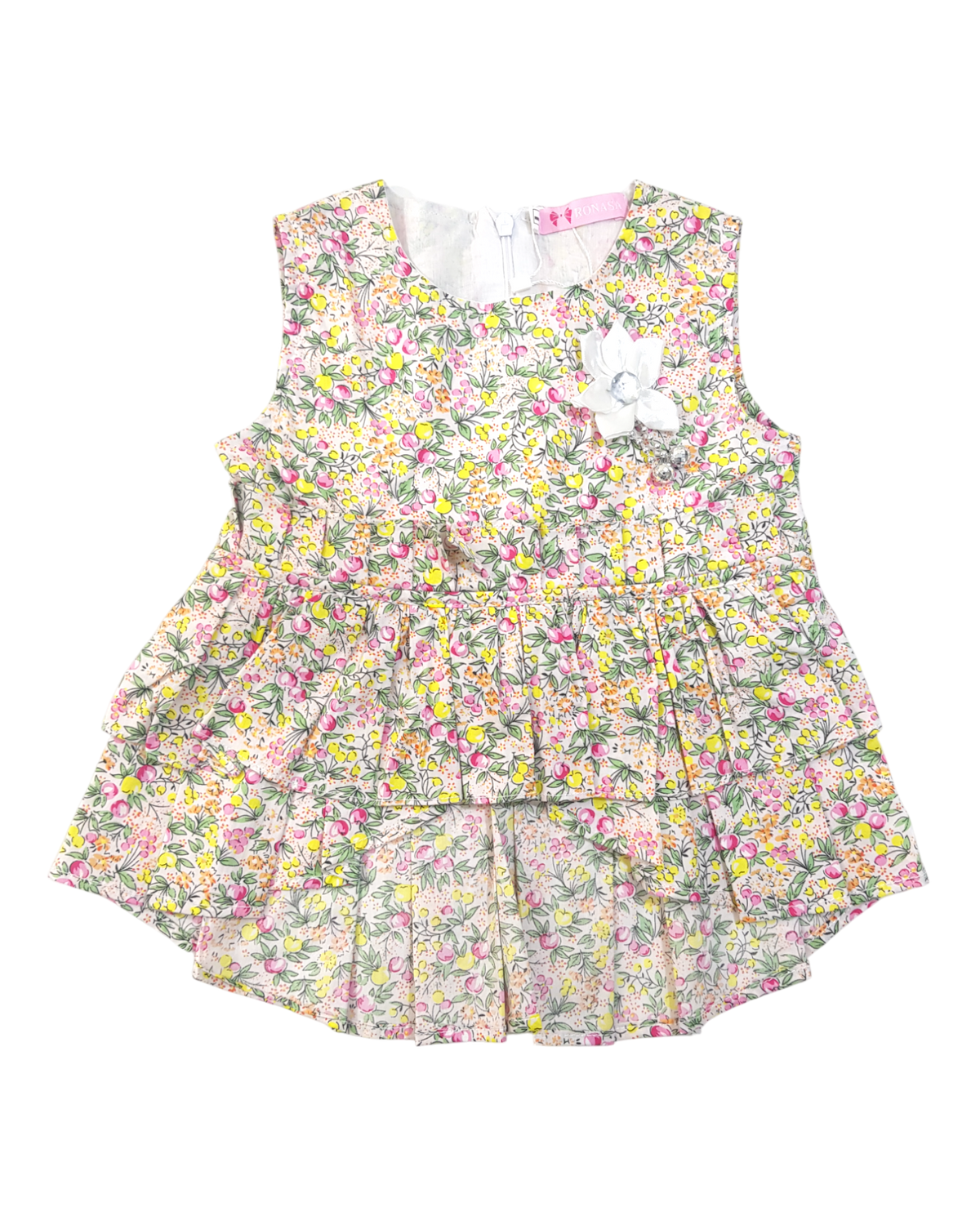 Baby Girl New Style Dress With Trouser & Bag