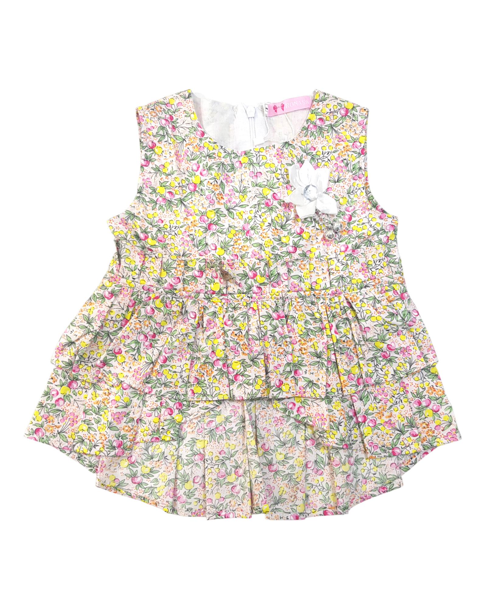 Baby Girl New Style Dress With Trouser & Bag