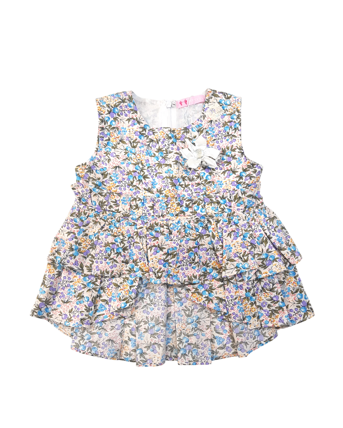 Baby Girl New Style Dress With Trouser & Bag