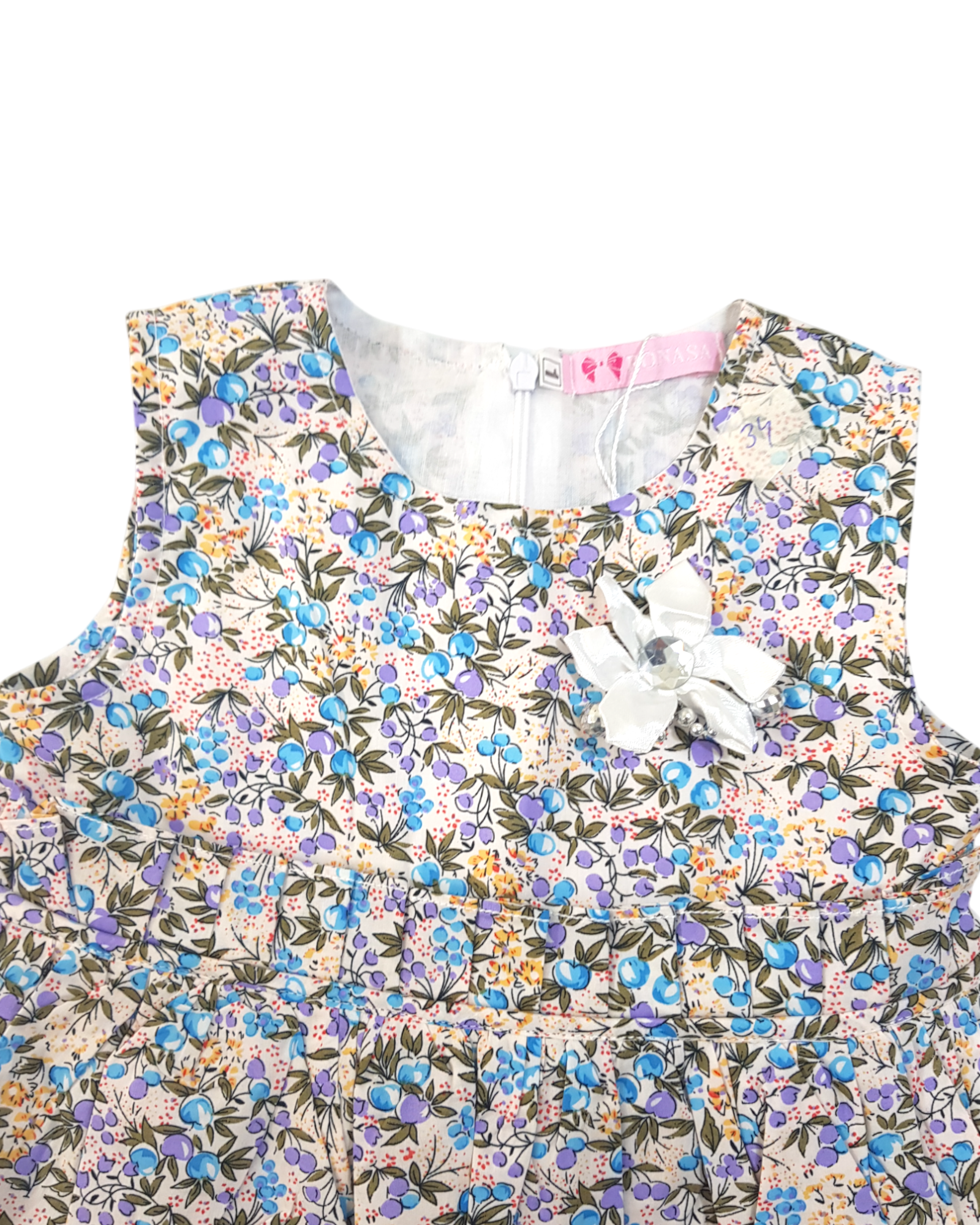Baby Girl New Style Dress With Trouser & Bag