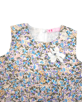 Baby Girl New Style Dress With Trouser & Bag