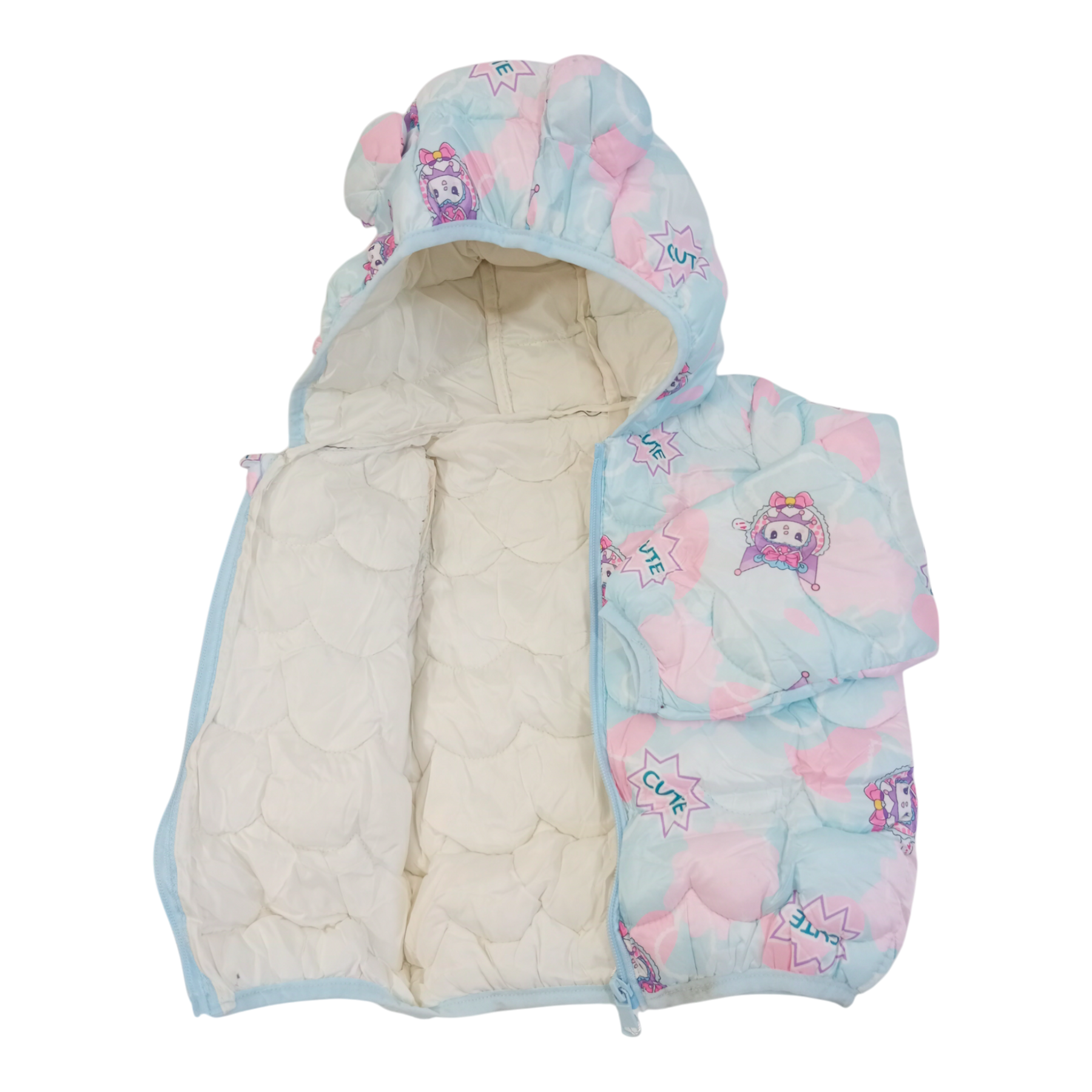 Baby Girl Hi Cute Printed Winter Jacket