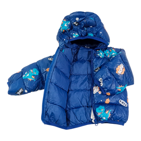 Sweet Dino Printed  Winter Jacket