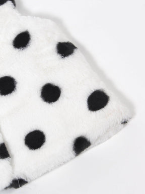 Polka Dot Fleece Winter Jacket