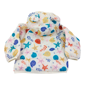 Girls Multi Printing Winter Jacket