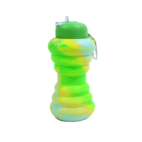Smile kiddos Silicone Lemon Green Water Bottle