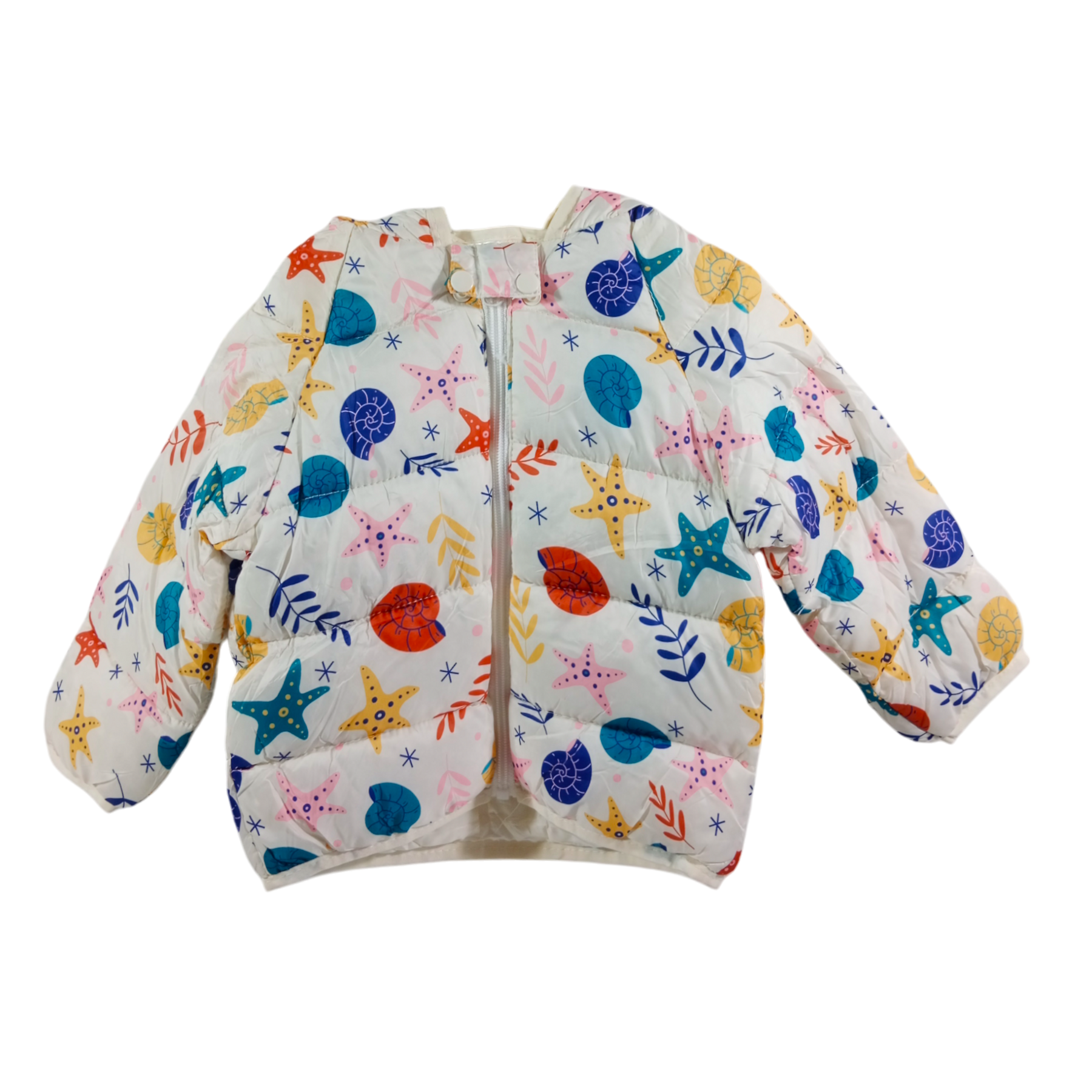 Girls Multi Printing Winter Jacket