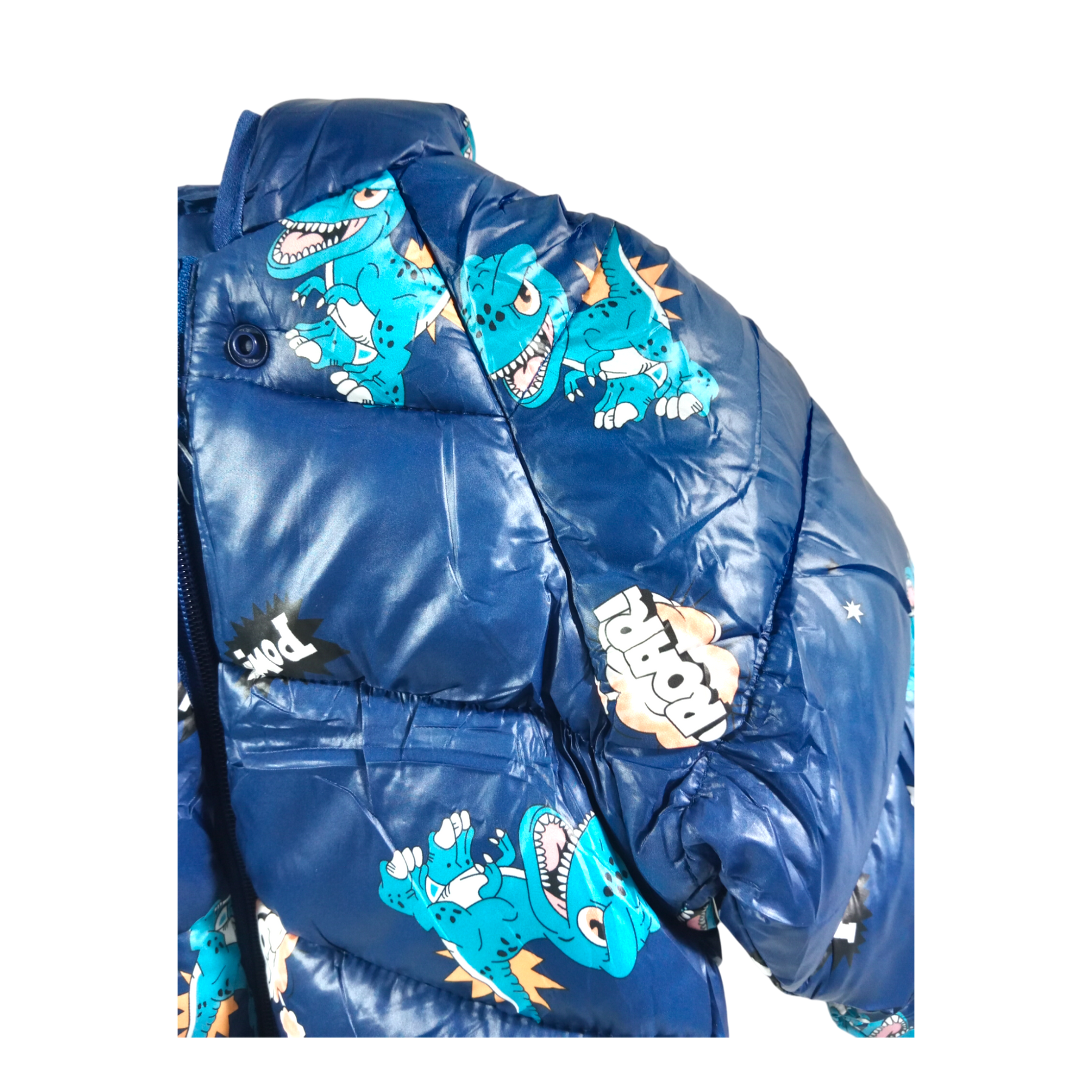 Sweet Dino Printed  Winter Jacket
