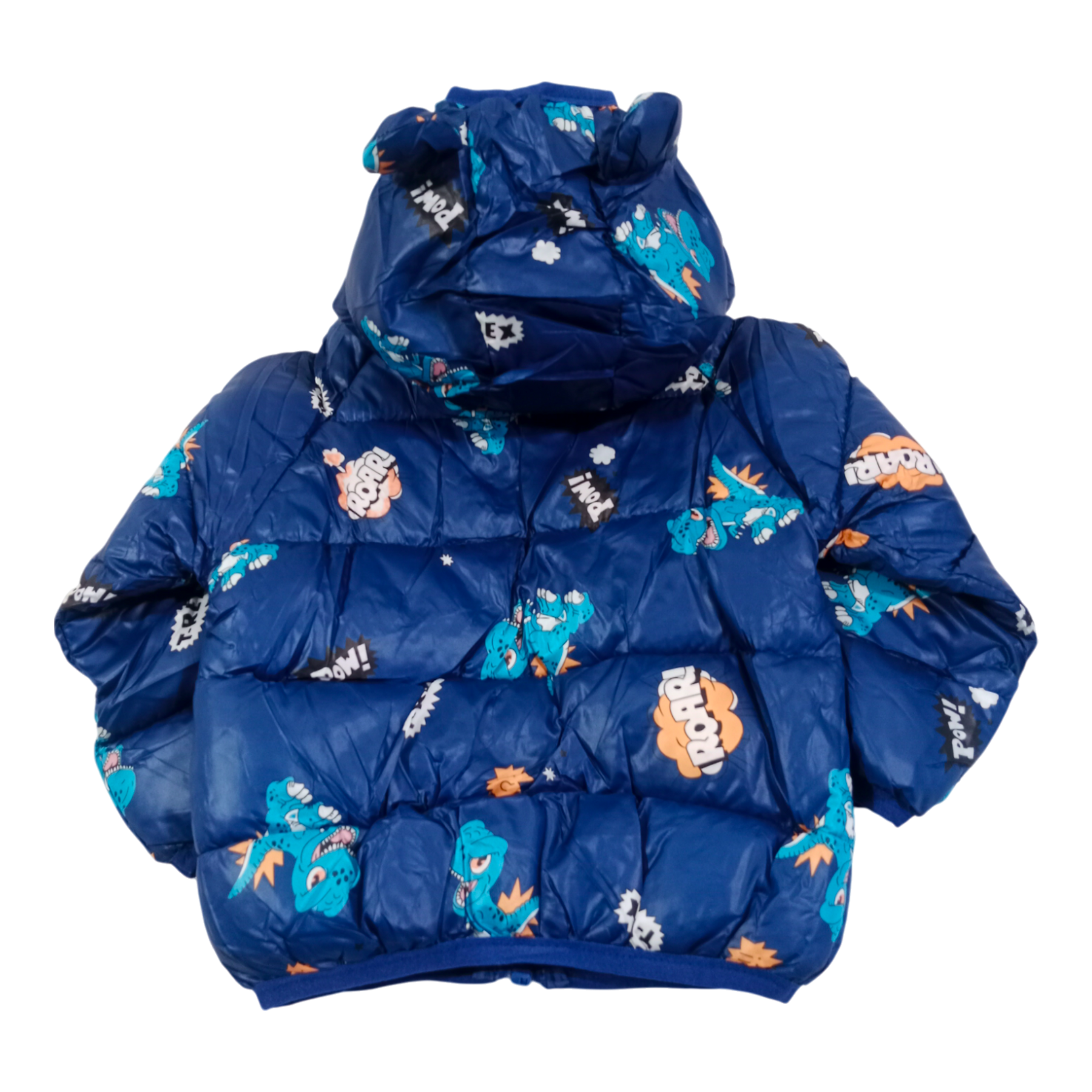 Sweet Dino Printed  Winter Jacket