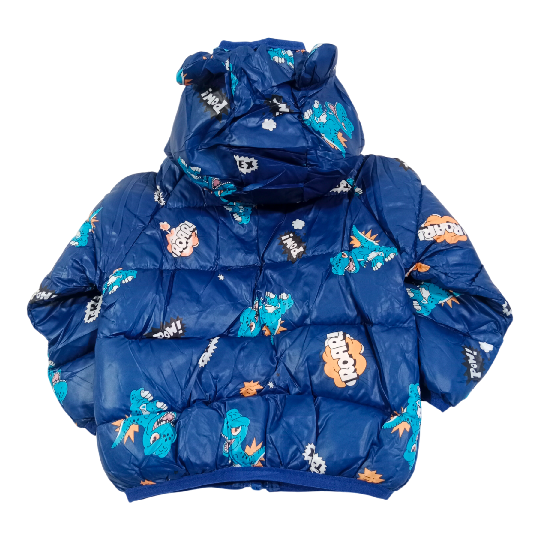 Sweet Dino Printed  Winter Jacket