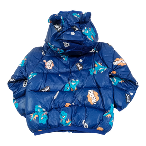 Sweet Dino Printed  Winter Jacket