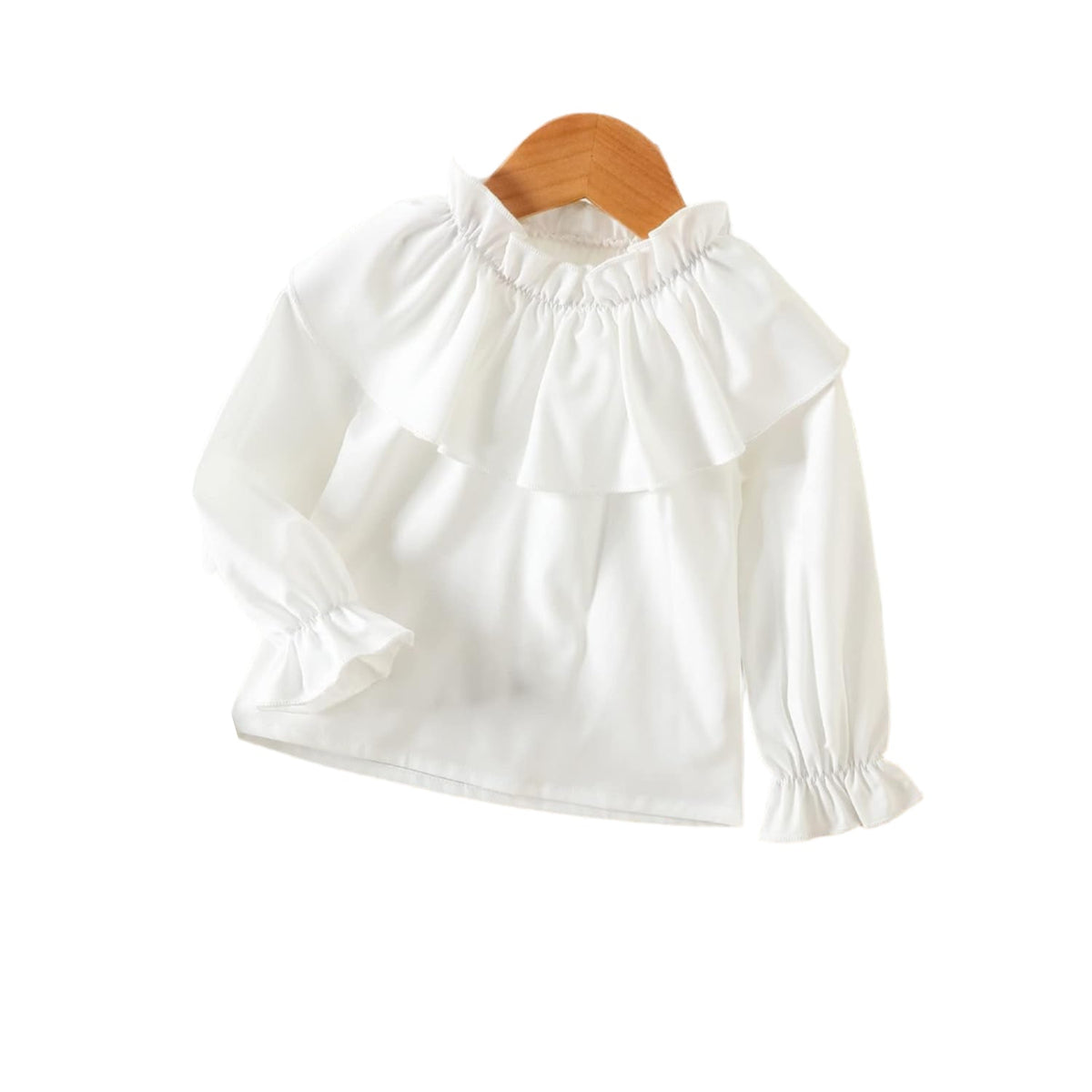 Toddler Baby Girl Fall Outfit Ruffle Long Sleeve Knit Blouse Pullover Top Mini Skirt
