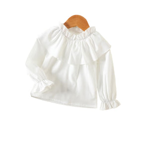 Toddler Baby Girl Fall Outfit Ruffle Long Sleeve Knit Blouse Pullover Top Mini Skirt