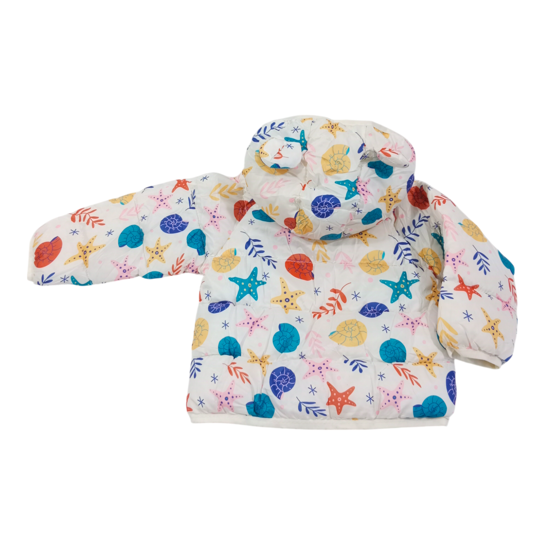 Girls Multi Printing Winter Jacket
