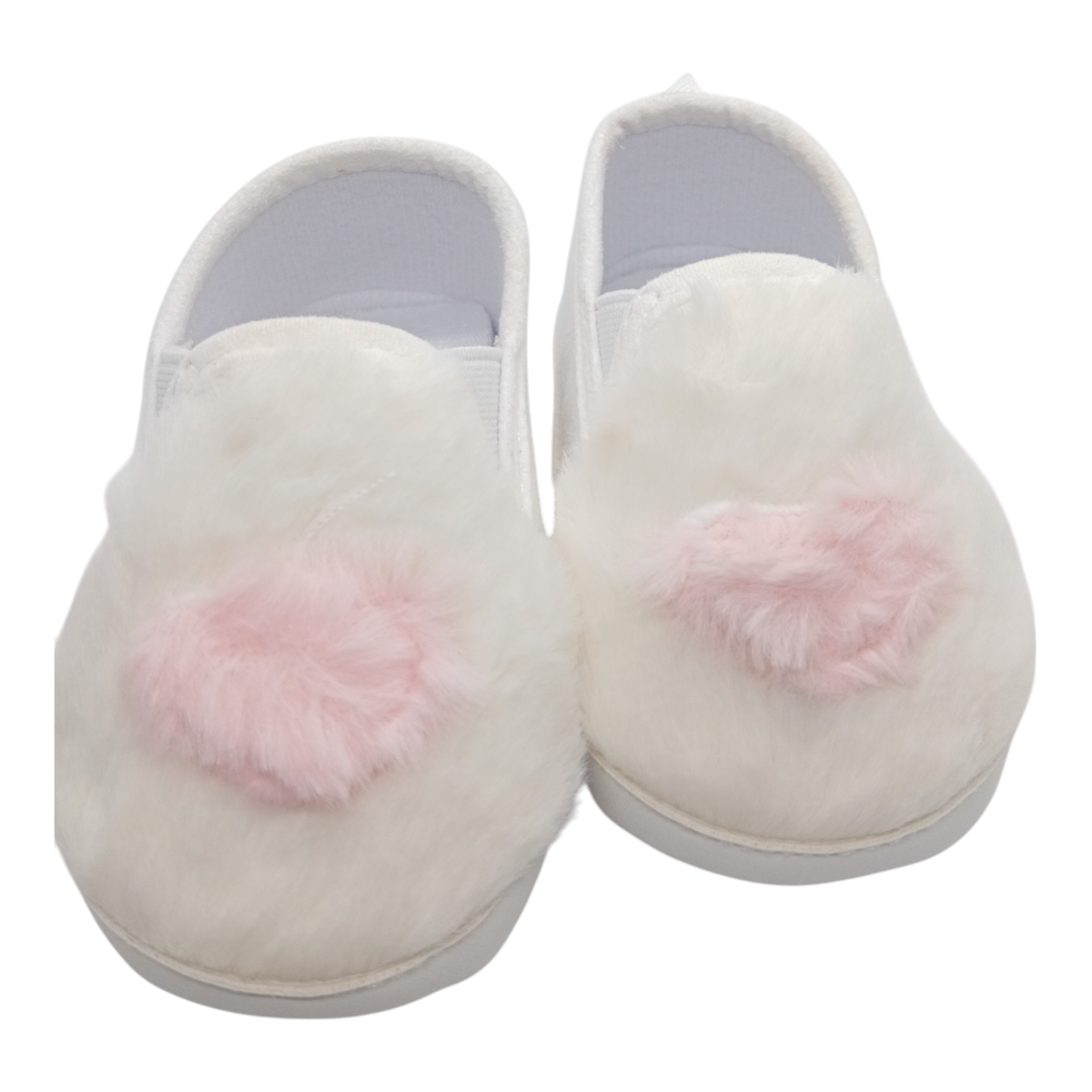 baby girl white fur shoes