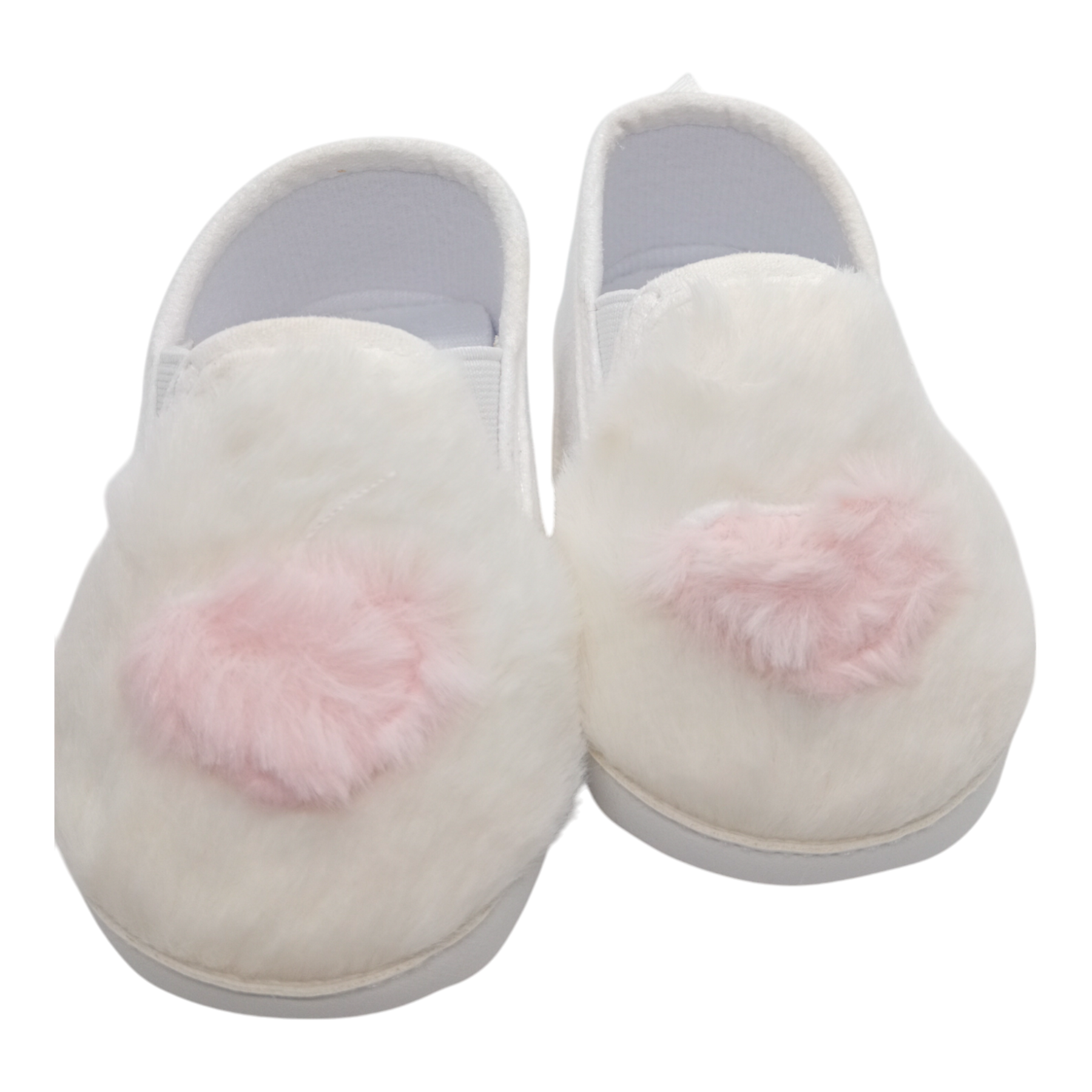 baby girl white fur shoes
