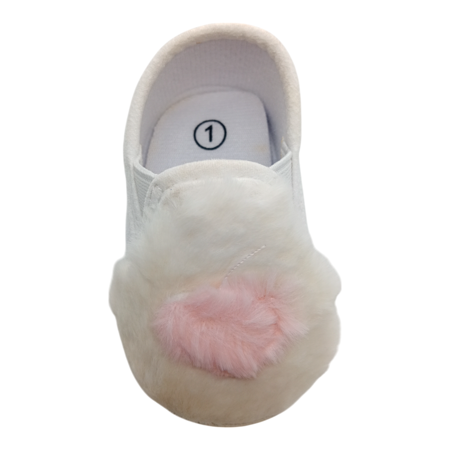 baby girl white fur shoes