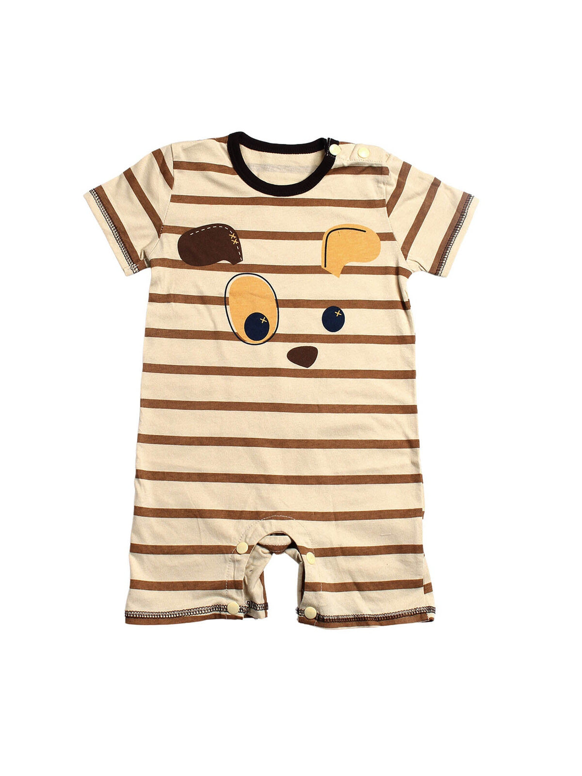 Brown Half Romper