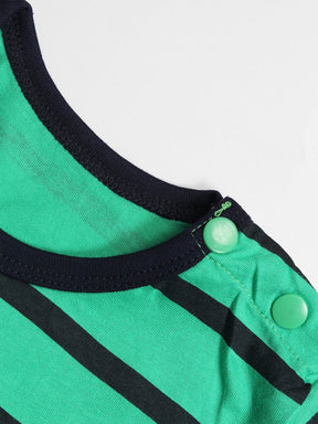 Green Half Romper