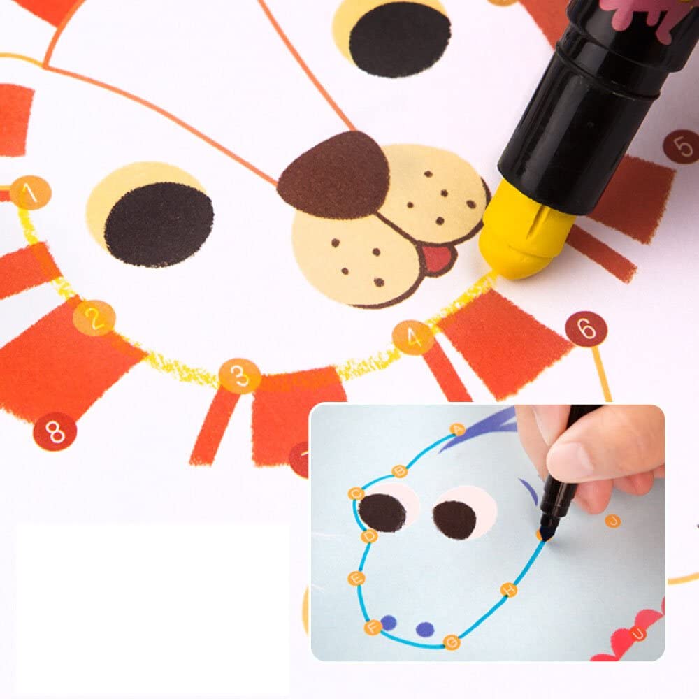 Dot-To-Dot Drawing Book-Adorable Animals
