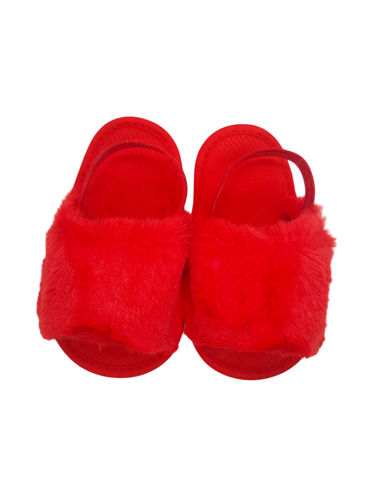 Baby Girls Red Furr Shoes