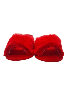 Baby Girls Red Furr Shoes