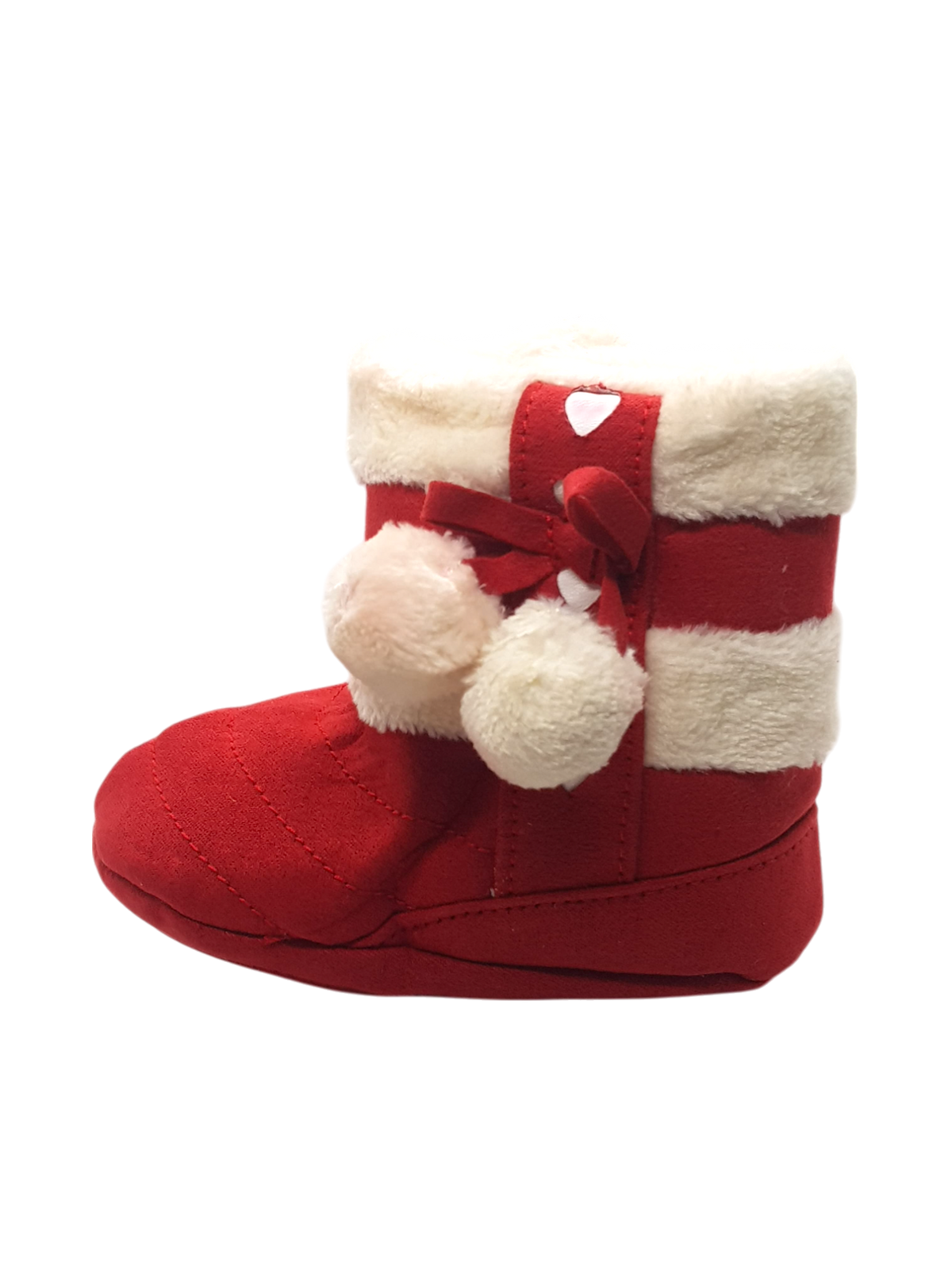 Baby Girls Shoes Fluffy Balls Soft Rubber Sole