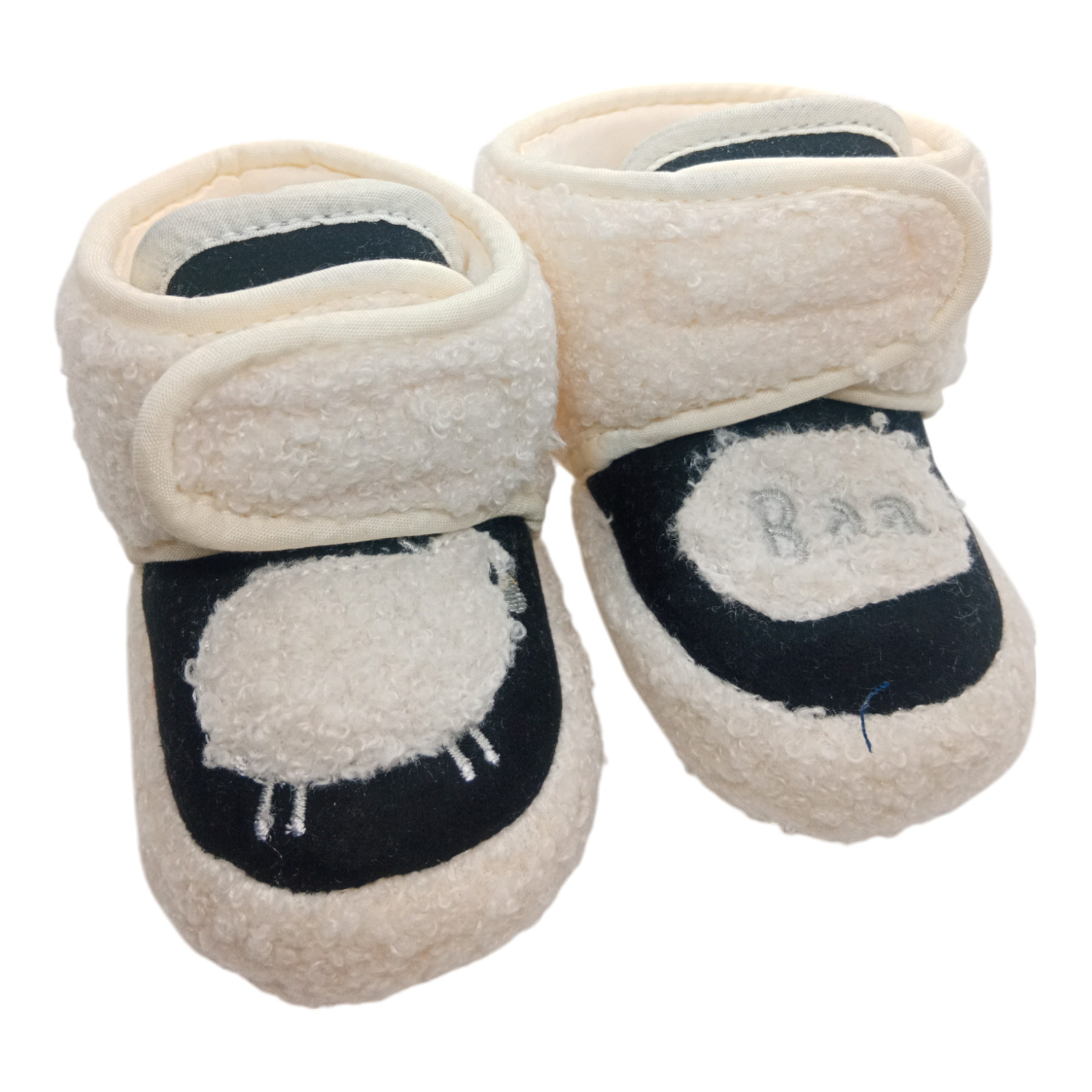 Off White Sheep Baby Fleece Warm Shoes