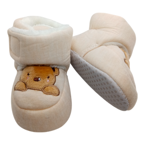 Brown Bear Baby Fleece Warm Shoes