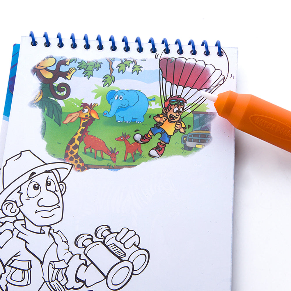 Magic Water Coloring Pad- Animal Kingdom