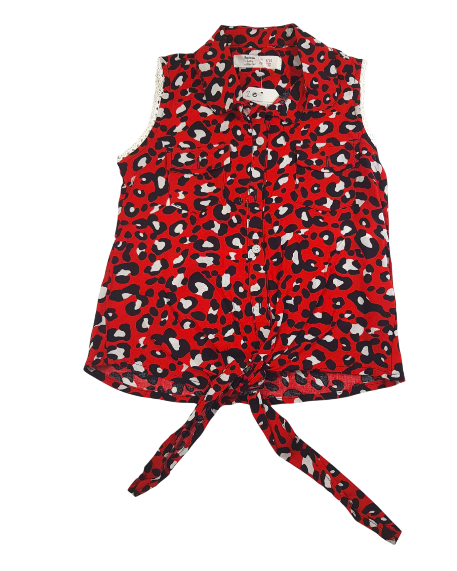 Red Stuff Baby Girl Tulip Sleeveless Shirt