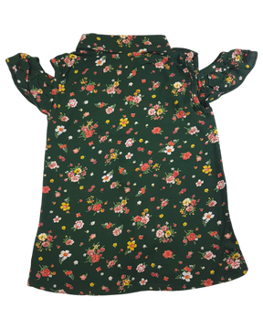 Casual Puff Short Sleeves Printed Multicolor, Top