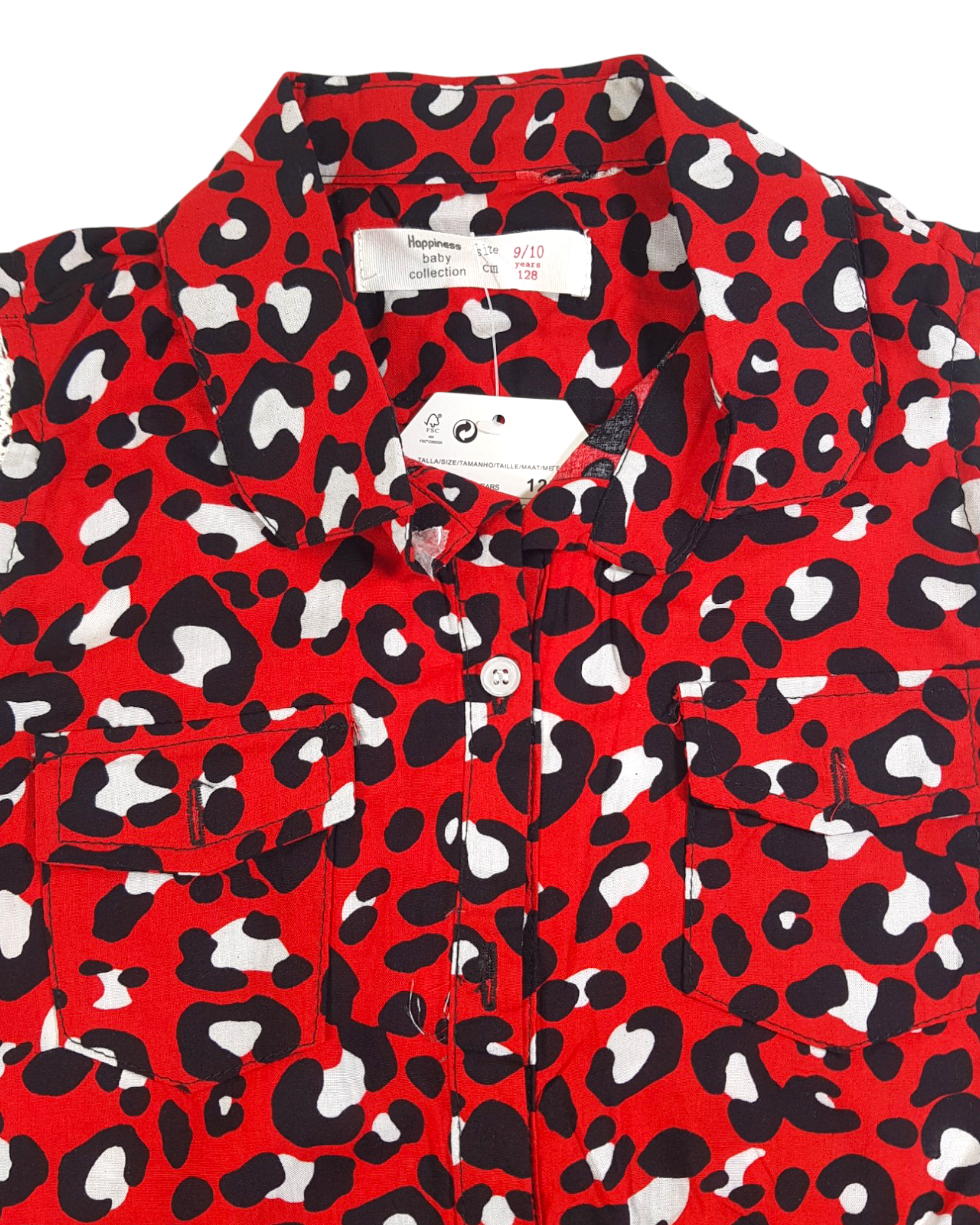 Red Stuff Baby Girl Tulip Sleeveless Shirt