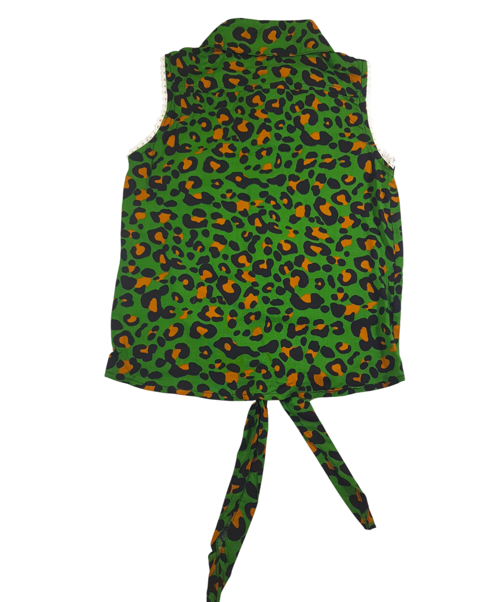Green Stuff Baby Girl Tulip Sleeveless Shirt