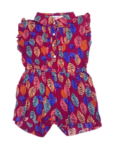Tropical Print A-Line Dress