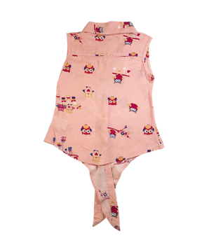 Baby Pink Stuff Baby Girl Tulip Sleeveless Shirt