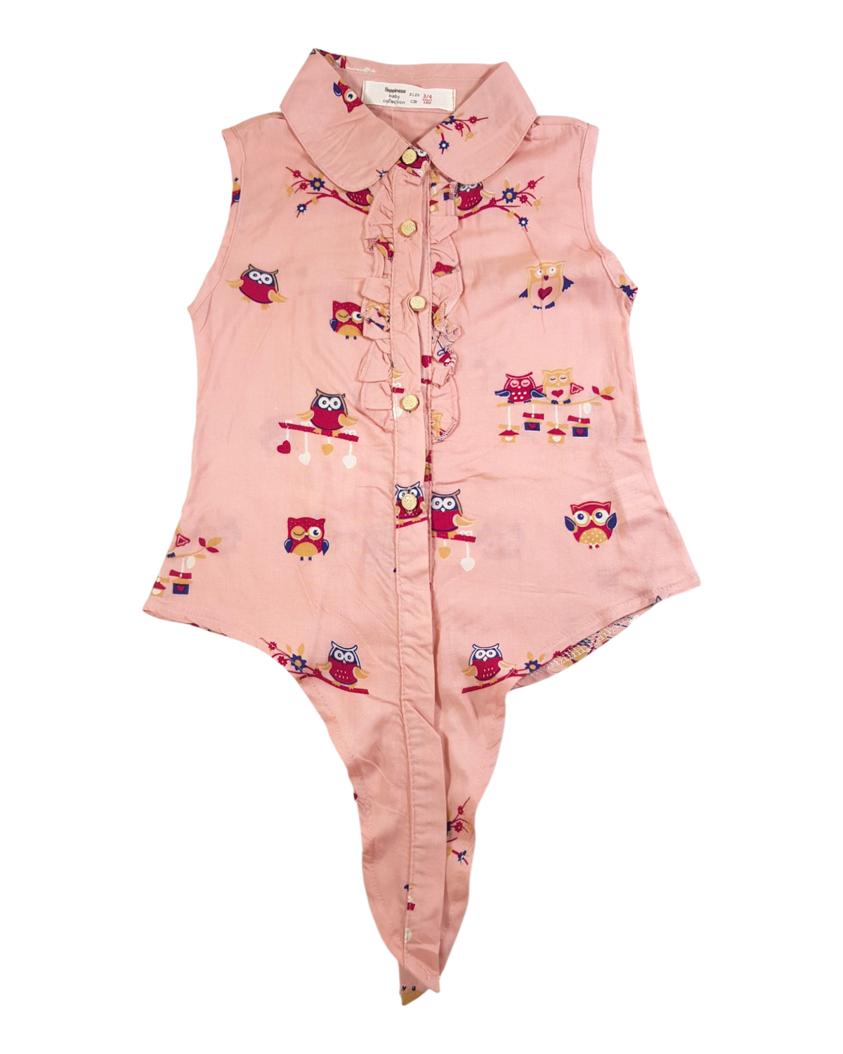 Baby Pink Stuff Baby Girl Tulip Sleeveless Shirt